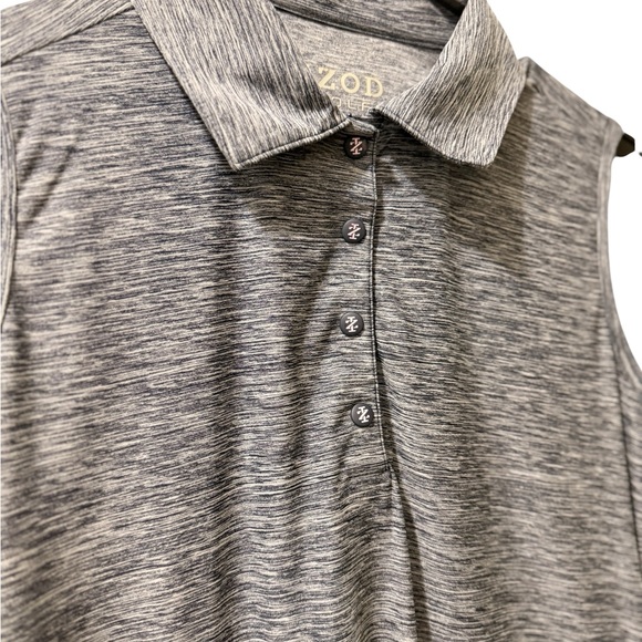 IZOD Golf Sleeveless Polo Shirt Women’s Small Gray Heather Athletic Top - Picture 3 of 4